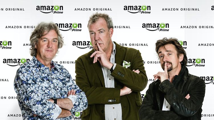 Clarkson, Hammond und May sind bei Amazon wieder als Team für Top-Gear vereint.