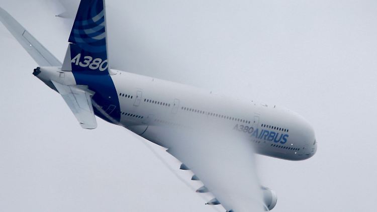 Ein A380, das größte Passagierflugzeug von Airbus, vor wenigen Wochen auf einer Flugshow nahe Paris.