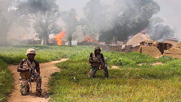 Die Armee bekämpft Boko Haram im Nordosten Nigerias, hier sind Soldaten in Camps der Islamisten.