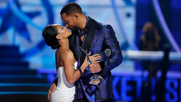 Sie haben sich lieb - sieht man doch! Jada Pinkett und Will Smith.