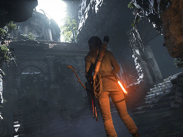 Lara knobelt wieder unterirdisch, auch mit Leuchtstoffröhre statt Fackel: Das neue "Tomb Raider" macht einen herausragenden Eindruck.