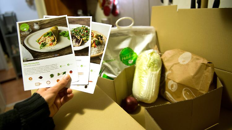 Hello-Fresh liefert die Zutaten für Rezepte zum Selberkochen an die Haustür.