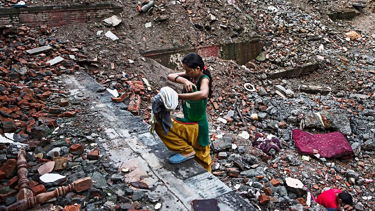 Die Folgen der Beben sind in Nepal allgegenwärtig.