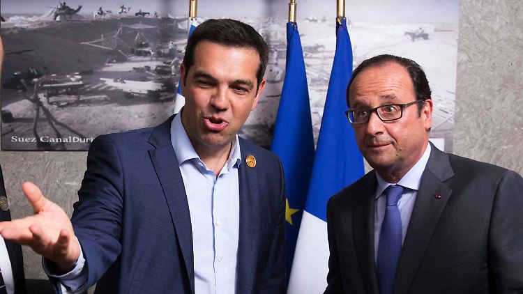 Tsipras und Hollande sind sich einig: Bei den Verhandlungen für ein drittes Hilfspaket für Griechenland ist Eile geboten.