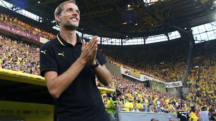 Fühlt sich augenscheinlich sehr wohl in seiner neuen Heimat: Coach Thomas Tuchel.