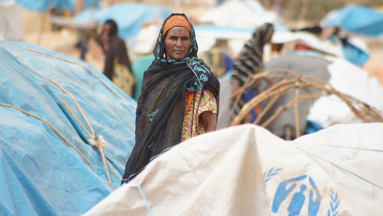 Flüchtlinge aus Mali in einem Camp im Niger.