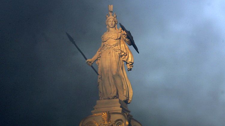 Statue der griechischen Göttin Athene.