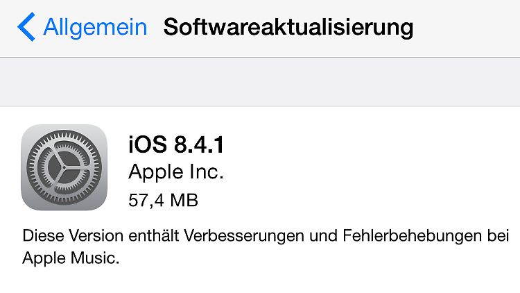 iOS 8.4.1 macht Apple Music besser.
