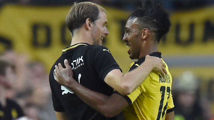 Thomas Tuchel und Pierre-Emerick Aubameyang erkennen zum Auftakt der Saison: Sie können vorne mitspielen.