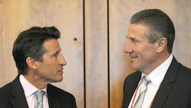 Sebastian Coe (l) und Sergej Bubka (r) kämpfen um den Chefposten beim IAAF.