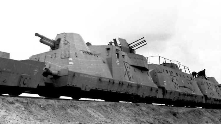 Ein Panzerzug der Wehrmacht
