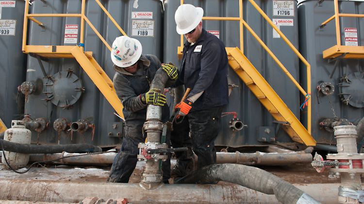 Fracking in den USA.