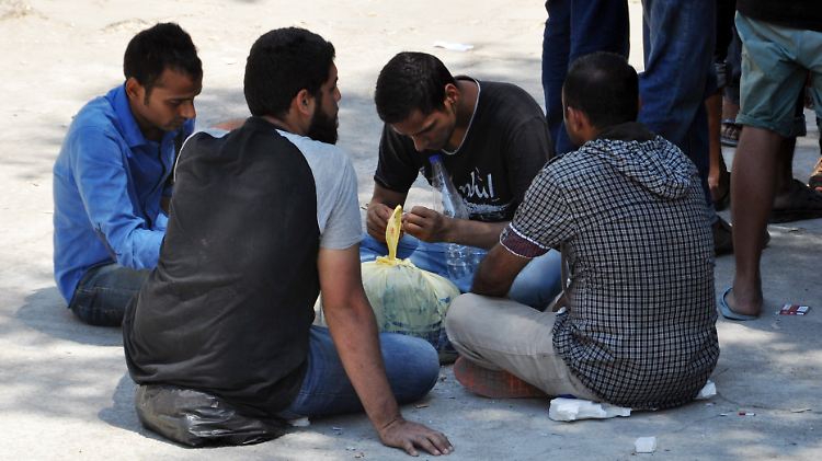 Flüchtlinge auf der griechischen Insel Kos. Viele von ihnen wollen weiter nach Schweden.