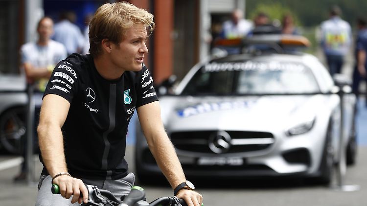Nein, er war nicht mit dem Rad unterwegs: Nico Rosberg.