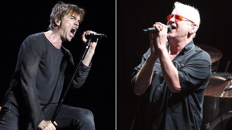 Sangen gemeinsam: Toten-Hosen Frontmann Campino (l.) und der frühere Drummer der Band Wolfgang "Wölli" Rohde.