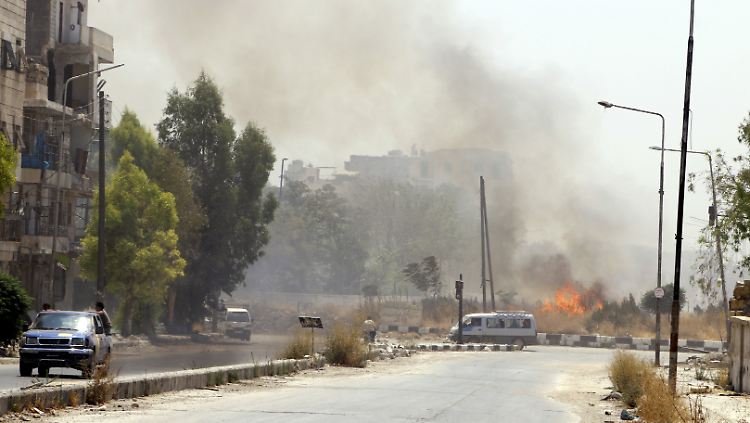 In und um Aleppo wird gekämpft: Marea liegt rund 20 Kilometer nördlich in Richtung türkischer Grenze.