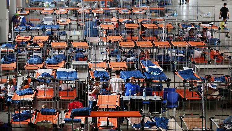 Flüchtlingsunterkunft in Hamm: Viele Kommunen fühlen sich überfordert.