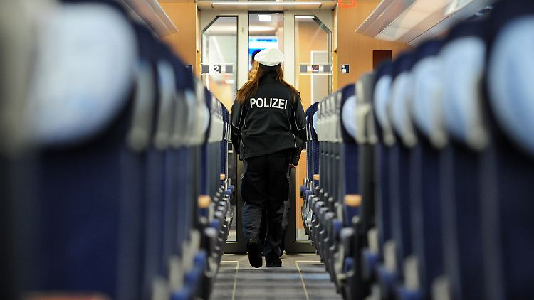 Polizeischutz bei der Bahn