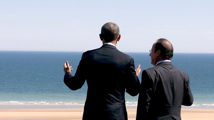 "Wir kaufen mehr": US-Präsident Obama (l.) führt nun auch Deutschlands größten Absatzmarkt. Hollandes Frankreich ist zweitwichtigster Handelspartner.
