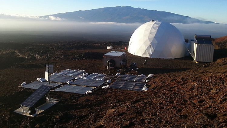 Die simulierte Marsstation auf Hawaii.