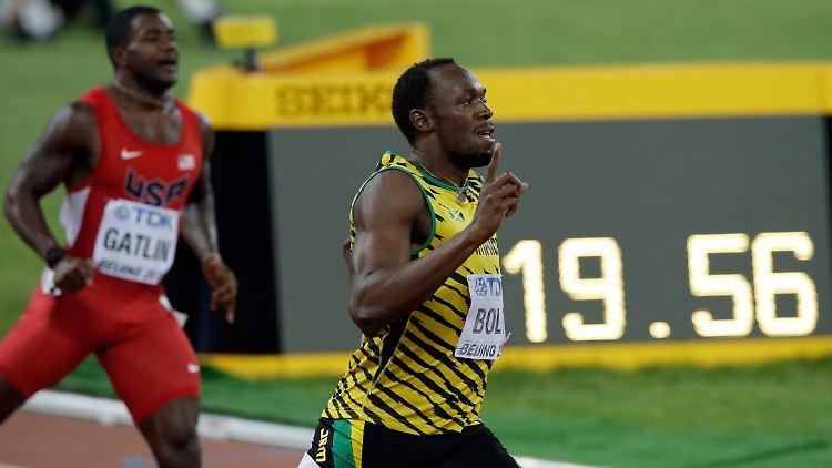 Nach seinem Sieg über 200 Meter ist Usain Bolt nun zehnfacher Weltmeister.