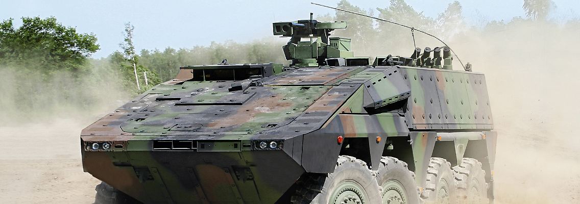 Wie viele Radpanzer des Typs Boxer die britischen Streitkräfte abnehmen wollen, ist derzeit noch nicht klar.