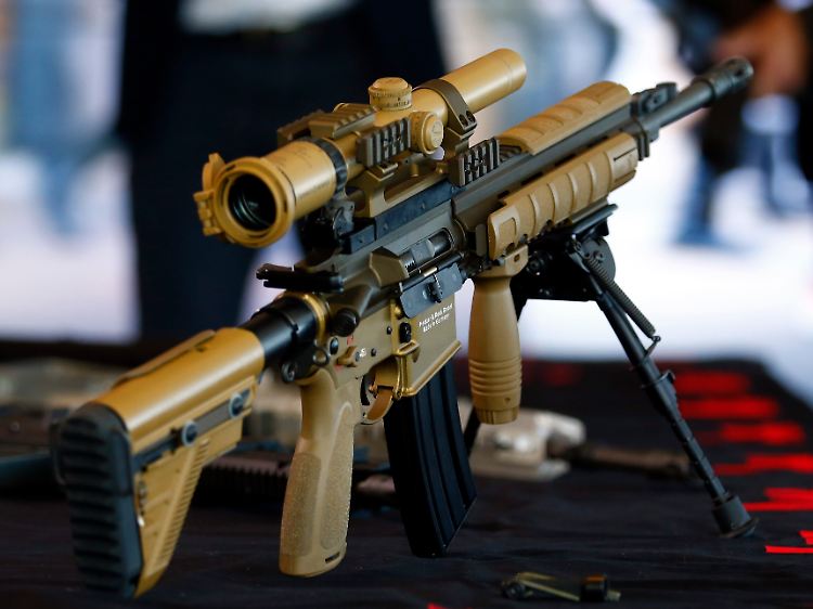 Angelehnt an das US-amerikanische M16: Das HK417 - hier mit Zusatzausstattung - ist das Basismodell für das G27P.