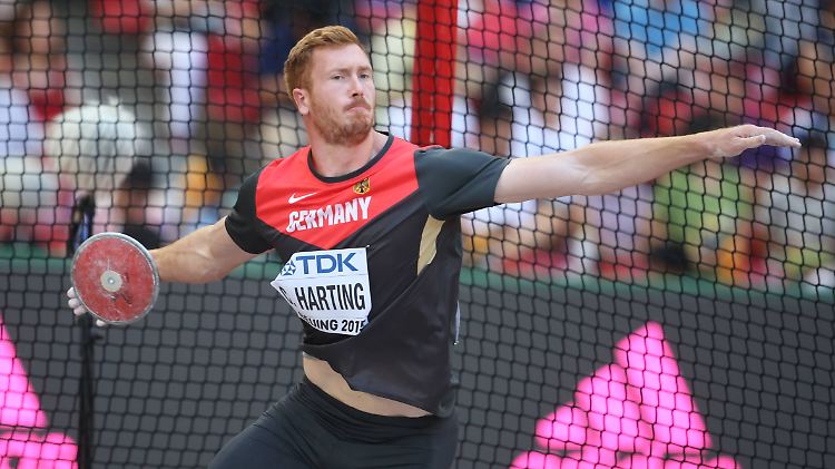 Fokussiert: Christoph Harting beim Wurf.