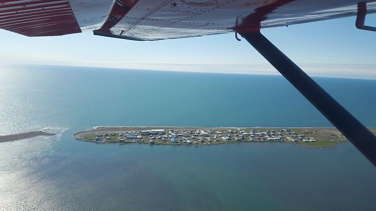 Die kleine Insel Kivalina mit ihren rund 400 Einwohnern ist vom Klimawandel besonders stark betroffen.