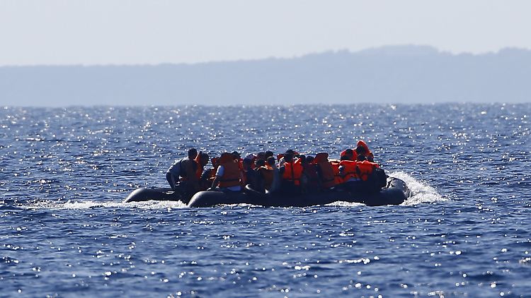 Allein am Samstag kamen 4000 Flüchtlinge in Booten auf der Insel Lesbos an.