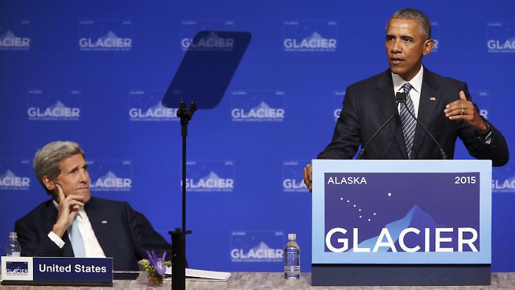 Barack Obama wirbt derzeit in Alaska für seine Klimapläne. 