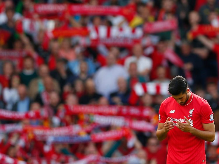 Erst nominiert, dann düpiert: DFB-Aspirant Emre Can erlebte im Liverpool-Trikot eine Horrorhalbzeit gegen West Ham United.