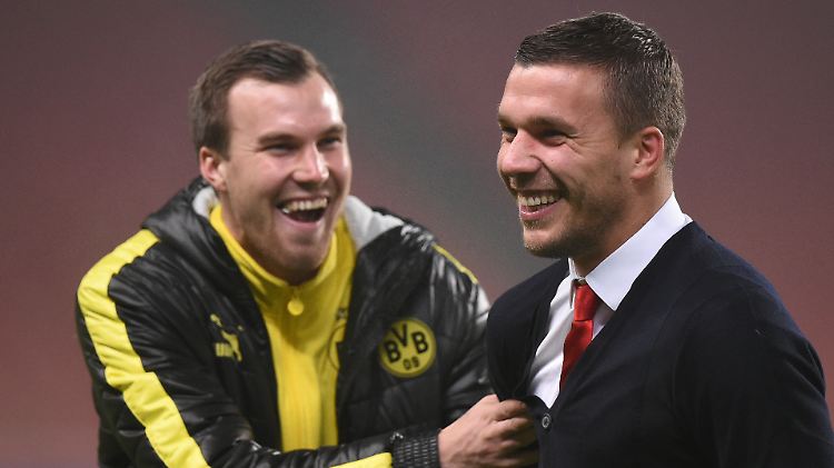 Laut Galatasaray nun Mannschaftskollegen: Weltmeister Großkreutz und Weltmeister Podolski.