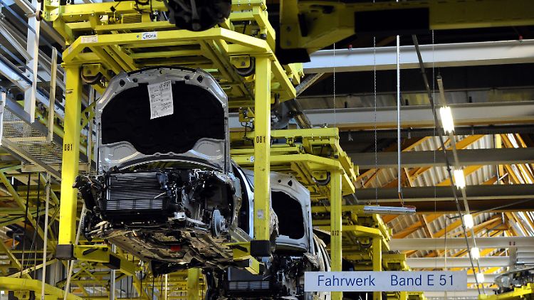 Produktion der C-Klasse von Mercedes Benz in Bremen.