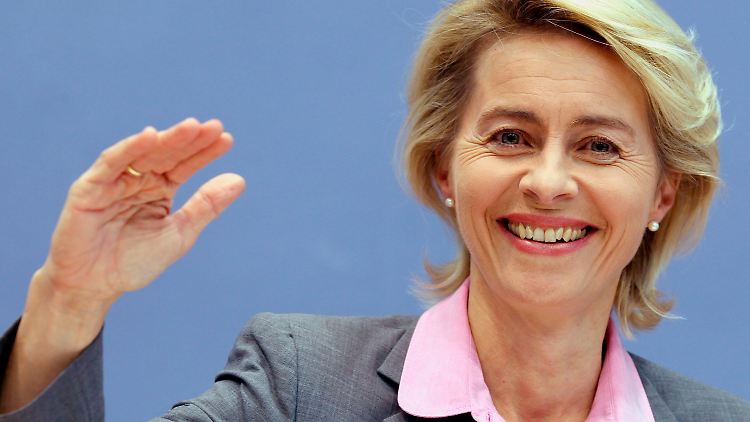 Von der Leyen verteidigt ihre Pläne vor der Presse als "sehr gerecht".
