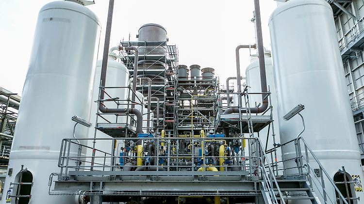 BASF-Synthesegasanlage in Ludwigshafen.