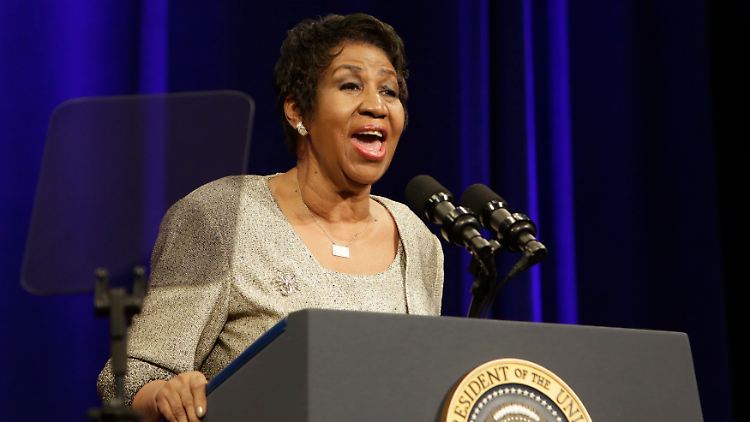 Aretha Franklin im Februar 2015.