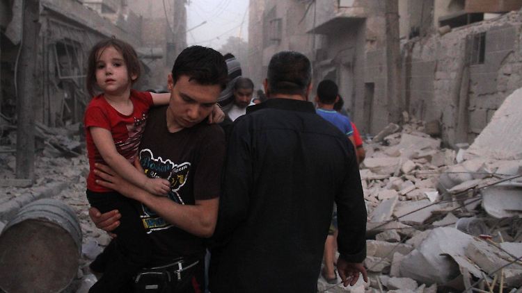 Der IS-Terror hinterlässt in Syrien eine Spur der Verwüstung. Die humanitäre Lage ist schwierig. (Bild: Aleppo)