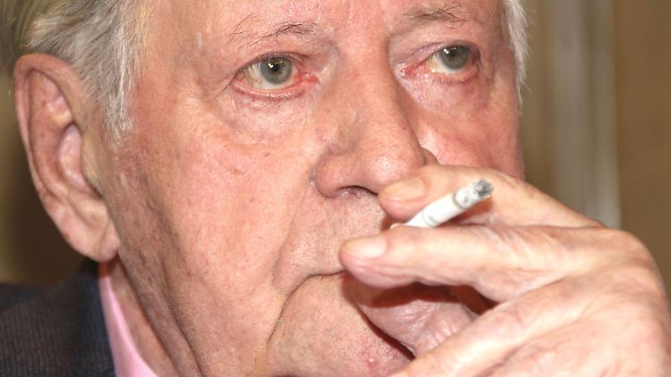 Helmut Schmidt Ende April dieses Jahres. 