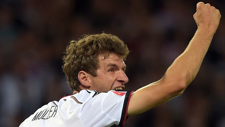 "Es läuft gerade": Thomas Müller kommt zurzeit aus dem Jubeln nicht mehr heraus.