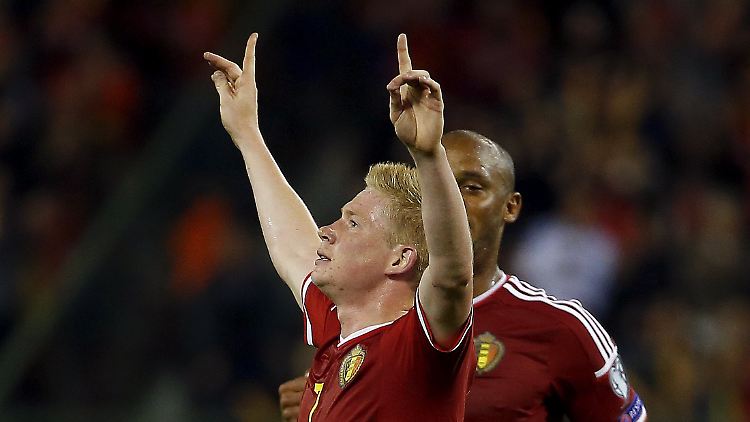 Mit dem Verkauf von Kevin de Bruyne (hier im belgischen Nationaltrikot) hat der VfL Wolfsburg ein ordentliches Plus eingefahren.