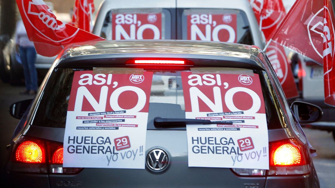 "So nicht!": Aufrufe zum Generalstreik im Madrider Straßenverkehr ...