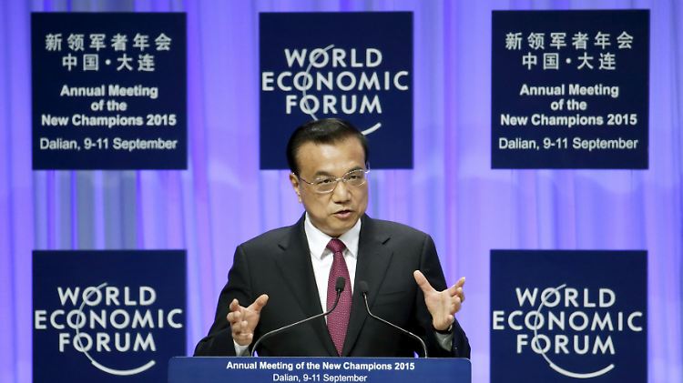Li Kequiang in Dalian: Chinas Ministerpräsident sprach als Stargast auf einem Ableger des Davos Weltwirtschaftsgipfels.