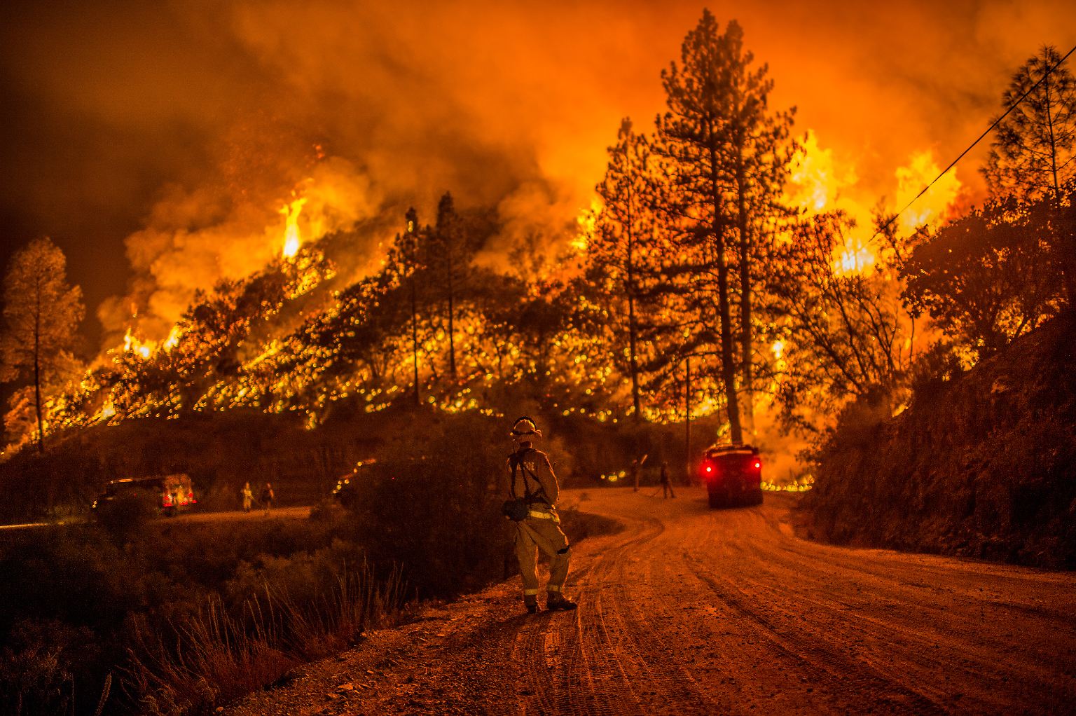 In Kalifornien richten heftige Wald- und Buschbrände katastrophale Schäden an. Wegen der extremen Trockenheit breiten sich die Flammen so schnell aus wie seit Jahrzehnten nicht mehr.