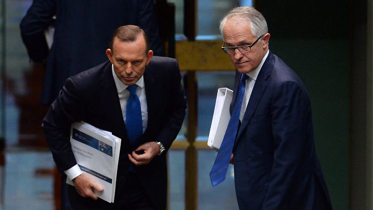 Der Alte und der Neue: Tony Abbott (l.) muss seinen Posten an Malcolm Turnbull abgeben.
