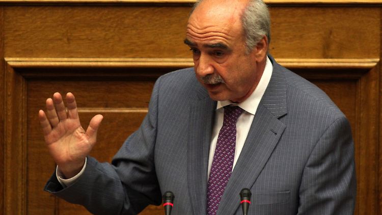 Will Alexis Tsipras ablösen: der konservative Evangelos Meimarakis.