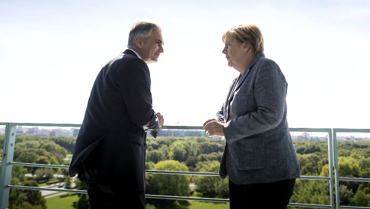 Zwei Teile des neuen europäischen Motors: Werner Faymann und Angela Merkel im Kanzleramt in Berlin.