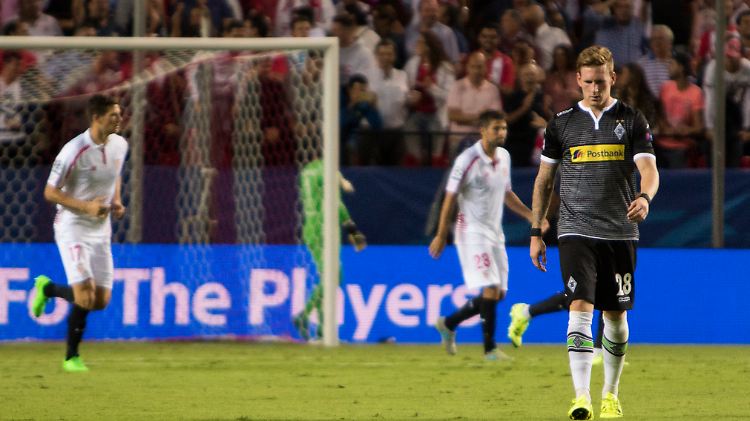 Andre Hahn erlebte ein komplett missratenes Champions-League-Debüt mit Borussia Mönchengladbach.