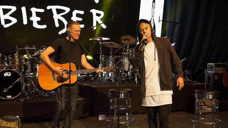 Duo Infernale: Bryan Adams (l.) und Justin Bieber.