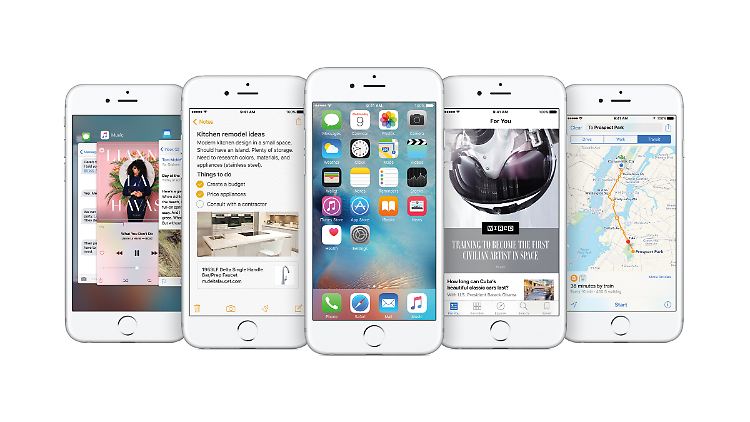 Apple aktualisiert iPhones, iPads und iPod-touch-Geräte auf iOS 9.